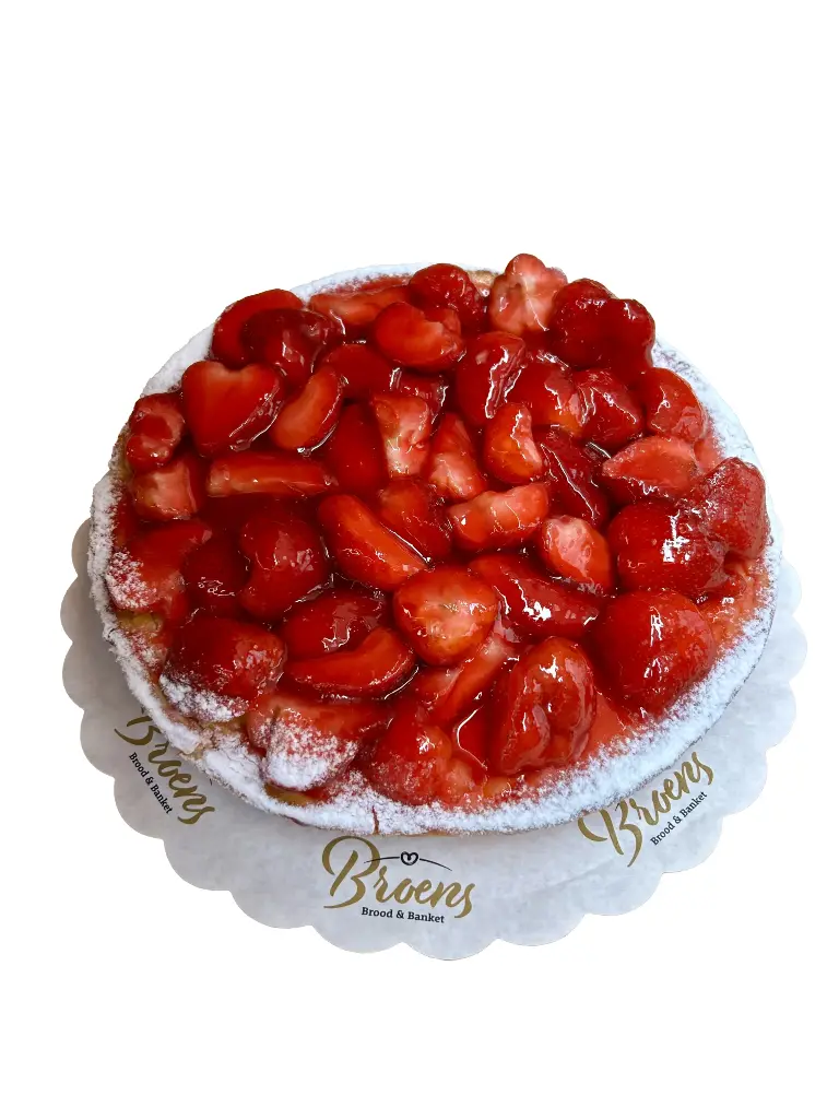 Aardbeien vlaai (geen slagroom)