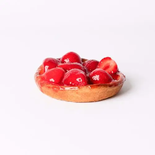 Aardbeien vlaaitje eenpersoons